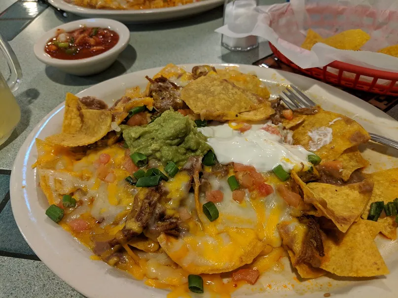 Cheese and Bean Nachos